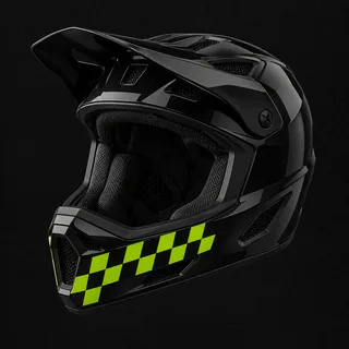 The Chequer lid, painted for round 6 at Val di Sole, Italy.