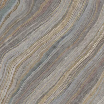 Onice Cascata, polished: pale grey layering broken by two narrow gold veins